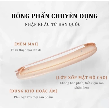Phấn Nước Hexze Cushion 2 Lõi 15g x2 Lâu Trôi, Mỏng Nhẹ, Dưỡng Da 9 Phấn Nước Hexze Cushion 2 Lõi 15g x2 Lâu Trôi, Mỏng Nhẹ, Dưỡng Da 9