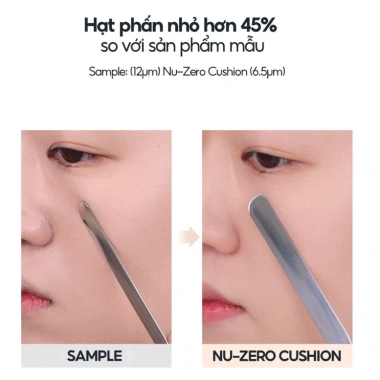 Phấn Nước Romand NU Zero Cushion SPF24 PA++ 15g - Che phủ tự nhiên, 399.000₫