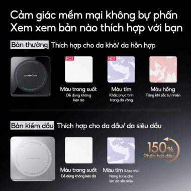 Phấn phủ CARSLAN kiềm dầu lâu trôi 24h 8g vỏ đen nam châm - Giá chỉ 375.000₫ 4