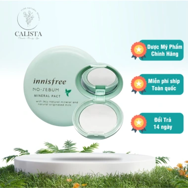Phấn Phủ Kiêm Dầu Innisfree No Sebum Mineral Pact 30g - Kiểm Soát Bã Nhờn, Da Thông Thái, Giá Ưu Đãi 308.000₫ 2 Phấn Phủ Kiêm Dầu Innisfree No Sebum Mineral Pact 30g - Kiểm Soát Bã Nhờn, Da Thông Thái, Giá Ưu Đãi 308.000₫ 2