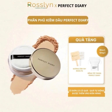 Phấn Phủ Kiềm Dầu Perfect Diary Rosslyn 12h Chống Thấm Nước Kiểm Soát Dầu - 225k 2