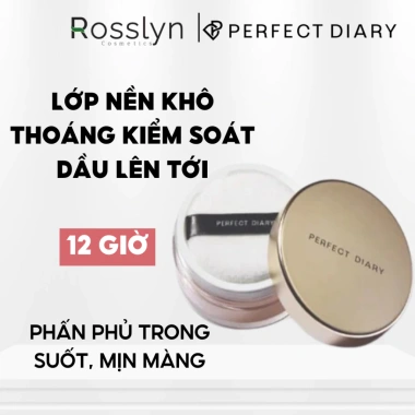 Phấn Phủ Kiềm Dầu Perfect Diary Rosslyn 12h Chống Thấm Nước Kiểm Soát Dầu - 225k 9