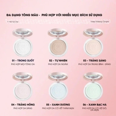Phấn Phủ Nén MENOW Kiềm Dầu Không Thấm Nước Matte Tulle 8.5g Giá 149k