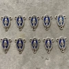 Phát Hiện Trang Sức Tôn Giáo Màu Xanh - Đầu Nối 3 Lỗ Medalla Milagrosa DIY Bộ Phận Vòng Cổ Mân Côi 20 chiếc 63.250₫
