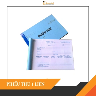 Phiếu thu 1 liên 100 tờ 13x19cm - Giá ưu đãi 22.000đ, chất lượng cao, in nhanh