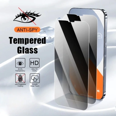 Phim Bảo Vệ 9D Full cho iPhone 17‑16‑15‑14‑13‑12‑11, X, XR, SE20 - Kính Cường Lực, Chống Gián Điệp, Riêng Tư
