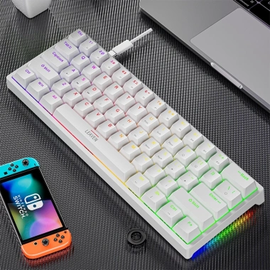 Phím cơ LEAVEN K620 Pro Type‑C tháo rời LED RGB – Giá 380.000₫, giảm từ 478.800₫ 8