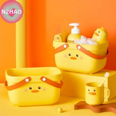 Phim Hoạt Hình Di Động Giỏ Rửa Tắm - Giỏ Đồ Giặt, Giỏ Tắm, Bảo Quản Sinh Viên