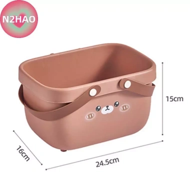 Phim Hoạt Hình Di Động Giỏ Rửa Tắm - Giỏ Đồ Giặt, Giỏ Tắm, Bảo Quản Sinh Viên