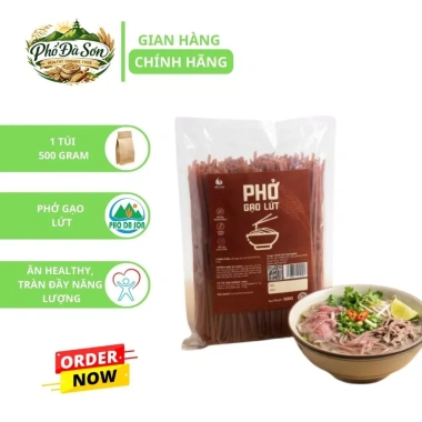 Phở Gạo Lứt Việt Thái 500g - Phở khô ít calo, rau xanh, ăn clean, giảm giá 48.800₫