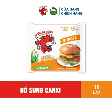 Phô mai lát Con Bò Cười Burger 10c 200g Giá ưu đãi 65.142₫, thơm ngon, tiện dùng