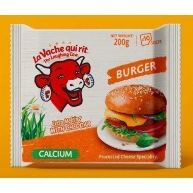 Phô mai lát Con Bò Cười Burger 10c 200g Giá ưu đãi 65.142₫, thơm ngon, tiện dùng