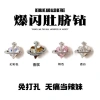 Phong cách Âu Mỹ - Phụ kiện rốn không cần lỗ, đính đá quyến rũ, khuyên rốn giả & miếng dán disco 2.025 gợi cảm, cá tính 3
