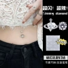 Phong cách Âu Mỹ - Phụ kiện rốn không cần lỗ, đính đá quyến rũ, khuyên rốn giả & miếng dán disco 2.025 gợi cảm, cá tính 6