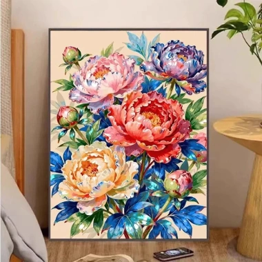 Phong Cách Trung Quốc 2.026: Hoa Mẫu Đơn In Chữ Thập Thủ Công Tiết Kiệm 2 Phong Cách Trung Quốc 2.026: Hoa Mẫu Đơn In Chữ Thập Thủ Công Tiết Kiệm 2
