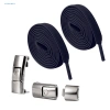 Phụ kiện buộc giày ren 2 chiếc – Một kích thước vừa vặn mọi loại giày, khóa kim loại bền 4
