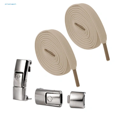 Phụ kiện buộc giày ren 2 chiếc – Một kích thước vừa vặn mọi loại giày, khóa kim loại bền 7