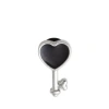 Phụ kiện Jibbitz Charm Hình Trái Tim Đen và Bạc - Giá ưu đãi 225.000 VND 5