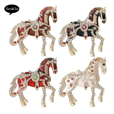 Phụ kiện ngựa hợp kim Trâm cài kim cương giả Lapel Pin cung hoàng đạo 113.300₫ 6