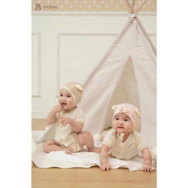 Phụ Kiện Sơ Sinh Mũ Buộc Tai Cún Cute Cotton Mềm Mại 0-9 Tháng - Giá 64.350đ 7
