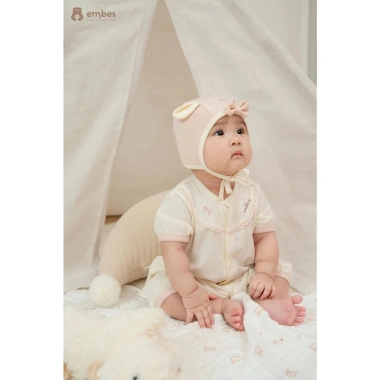 Phụ Kiện Sơ Sinh Mũ Buộc Tai Cún Cute Cotton Mềm Mại 0-9 Tháng - Giá 64.350đ 9