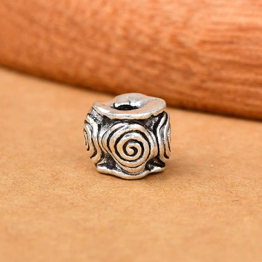 Phụ kiện Spacer DIY Dây bện bạc Thái Lan Retro - Thiết kế vintage, chất liệu bền, giá ưu đãi 22.916 VND
