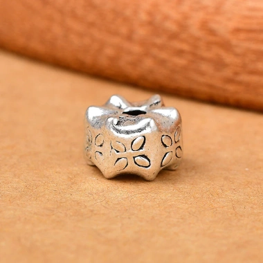 Phụ kiện Spacer DIY Dây bện bạc Thái Lan Retro - Thiết kế vintage, chất liệu bền, giá ưu đãi 22.916 VND