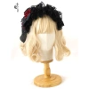 Phụ kiện tóc F & X Lolita ren đỏ đen - Băng đô nơ bướm Goth, giảm còn 379.965đ 4
