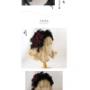 Phụ kiện tóc F & X Lolita ren đỏ đen - Băng đô nơ bướm Goth, giảm còn 379.965đ 9