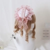Phụ kiện tóc FX Lolita băng đô nơ hồng khói - Trang trí Mori Girl, vòng tóc KC, hoa hồng đắng, giảm giá 22% 3