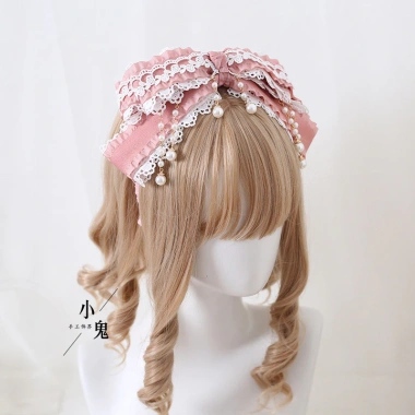 Phụ kiện tóc FX Lolita băng đô nơ hồng khói - Trang trí Mori Girl, vòng tóc KC, hoa hồng đắng, giảm giá 22% 8 Phụ kiện tóc FX Lolita băng đô nơ hồng khói - Trang trí Mori Girl, vòng tóc KC, hoa hồng đắng, giảm giá 22% 8