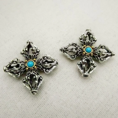 Phụ kiện tự làm Spacer Beads Cross Vajra - DIY trang sức, giảm 23% chỉ 59.256 VND 4