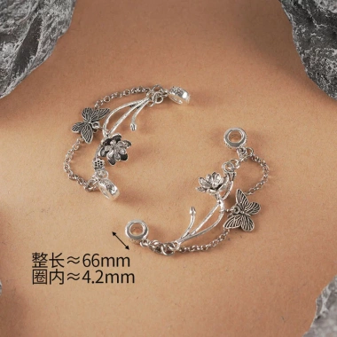 Phụ kiện vòng tay tự làm đuôi Bạc cổ - Thiết kế tinh tế, dễ lắp, giảm giá hấp dẫn