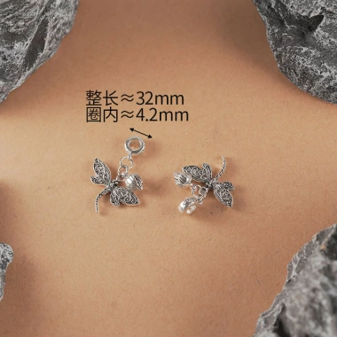 Phụ kiện vòng tay tự làm đuôi Bạc cổ - Thiết kế tinh tế, dễ lắp, giảm giá hấp dẫn
