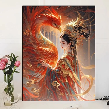 Phượng Hoàng Nữ Thần Đeo Chéo Cổ Điển Phong Cách 2.025 Trung Quốc Thêu Chữ Thập Giá Ưu Đãi 325k 2