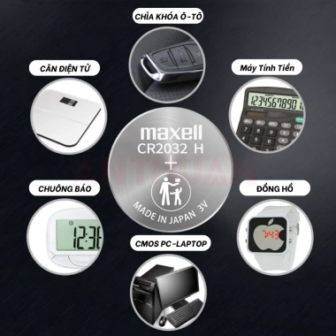 Pin 3V Maxell CR2.032/CR2.025/CR2.016 - Cúc áo cho remote, smartkey, khóa điện tử, máy tính, đồng hồ - Giá chỉ 28.000đ 9
