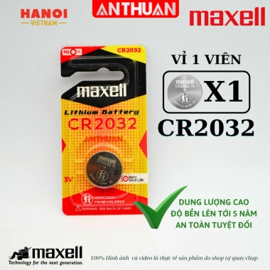 Pin 3V Maxell CR2.032/CR2.025/CR2.016 - Cúc áo cho remote, smartkey, khóa điện tử, máy tính, đồng hồ - Giá chỉ 28.000đ 10