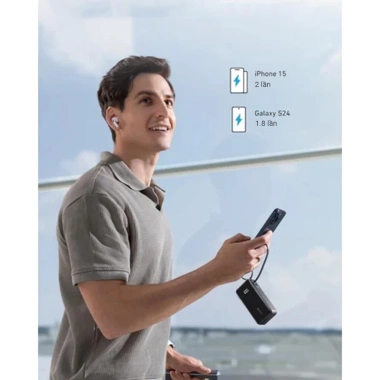 Pin Anker MagGo A1.637 10.000mAh Không Dây 20W PD, Tương Thích iPhone 15‑17 - 1.07 Triệu