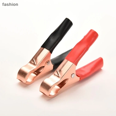 Pin Xe Kiểm Tra Chì 2 Cái Đỏ Đen Clip Cá Sấu 50A 80mm Siêu Bền Giá Tốt