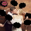 Pnpia 10 chiếc DIY Photo Booth - Chống đỡ đám cưới, sinh nhật, thẻ đen, bảng phấn dính boutique, giá ưu đãi