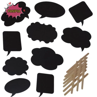 Pnpia 10 chiếc DIY Photo Booth - Chống đỡ đám cưới, sinh nhật, thẻ đen, bảng phấn dính boutique, giá ưu đãi 5