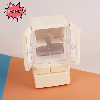 PNPIA Bộ Đồ Chơi Nhà Bếp 1:12 Búp Bê Tủ Lạnh Thực Phẩm Nhỏ Nội Thất Bỏ Túi