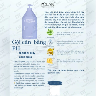 POLAN Dầu Gội Xả 4.000ml Chính Hãng - Dưỡng Mềm Mượt, Tắm Màu, Giá 395.000