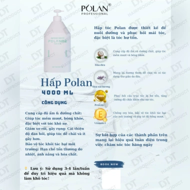 POLAN Dầu Gội Xả 4.000ml Chính Hãng - Dưỡng Mềm Mượt, Tắm Màu, Giá 395.000