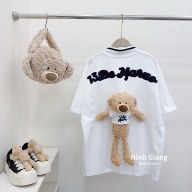 POLO 13DE MARZO Chữ XÙ - Kèm Gấu Cài Siêu Xinh, Giá Ưu Đãi 690.000đ