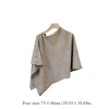 Poncho Dệt Kim Dày Ấm SWETSASHAHEARTS Khăn Choàng Pashmina Nút Mùa Thu Đông 2