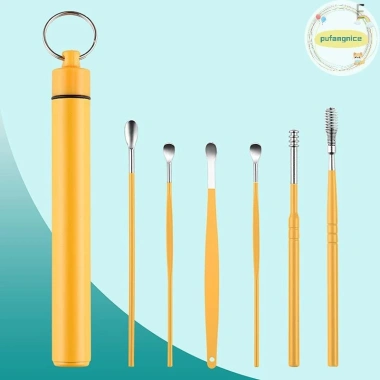Pufangnice 6 chiếc Dụng Cụ Làm Sạch Tai Earpick - Gọn Gàng, An Toàn, Giá 35.200₫