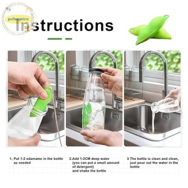Pufangnice Đậu Hình Bọt Biển - Đậu Bụi Tái Sử Dụng, Làm Sạch Chai, Giá 41.360₫