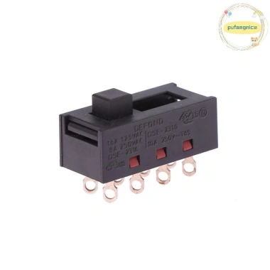 Pufangnice DSE-2.310 Mũi Nhọn 8 FeetS 3 Tập Tin 8A250V Chuyển Đổi Trượt Màu Đen cho Máy Sấy Tóc, Giá 47.520₫