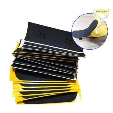 Pufangnice Fingerboard Foam Grip Tape - Băng Dính Grip Đen Chống Trơn Trượt Ngón Tay Skateboard